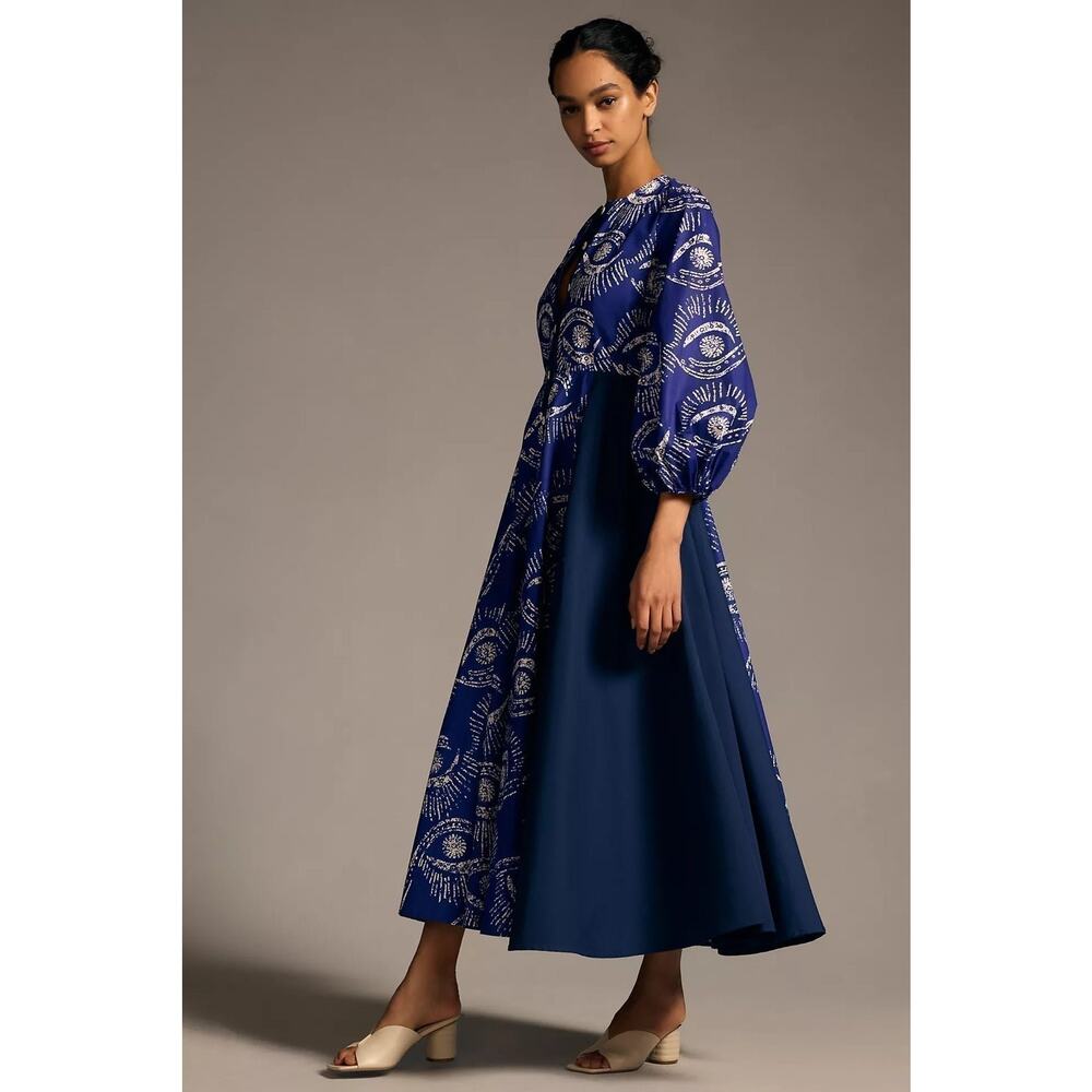 NWT❤️Anthro Kahindo Long-Sleeve Cutout Dress szS - Picture 5 of 12